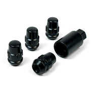 SAAS Set of 4 Splined Lock Nuts - Black, M12x1.25 Thread, Acorn Bulge Type - 923325BC