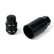 SAAS Set of 4 Splined Lock Nuts - Black, M14x1.50 Thread, Acorn Bulge Type - 923329BC