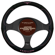 RM Williams Leather Steering Wheel Cover Black / Pink - SWRMWPNK - SWRMW-PNK
