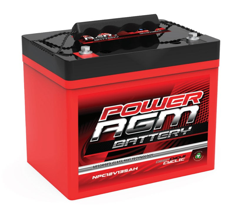 Power AGM NPC12V135A/H 135Ah Deep Cycle Absorbed Glass Mat VRLA Battery (Pickup Only) - NPC12V135AH