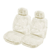 MyCar Downunder 16mm Thick Sheepskin Front Seat Covers Universal Size 30 - Mocha - SDOWA3002