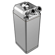 SAAS Baffled Rectangle Polished Billet Oil Catch Can (600mL Capacity) - ST1011