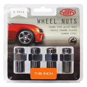 SAAS Set of 5 Wheel Nuts Mag 7/16