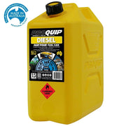 Pro Quip 15L Plastic Fast Pour Fuel Jerry Can - Diesel Yellow - 1007