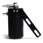 SAAS 500mL Baffled Black Anodised Billet Aluminium Oil Catch Can Tank for LS1 Engine - ST1012
