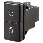 Narva 63239BL LED Dual Push Button Switch - Light Bar and Spot Light Symbols