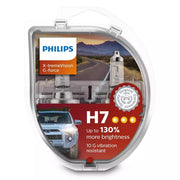 Philips 12972XVGS2 X-tremeVision G-Force 12V H7 55W Vibration Resistant +130% Headlight Globes (Twin Pack)