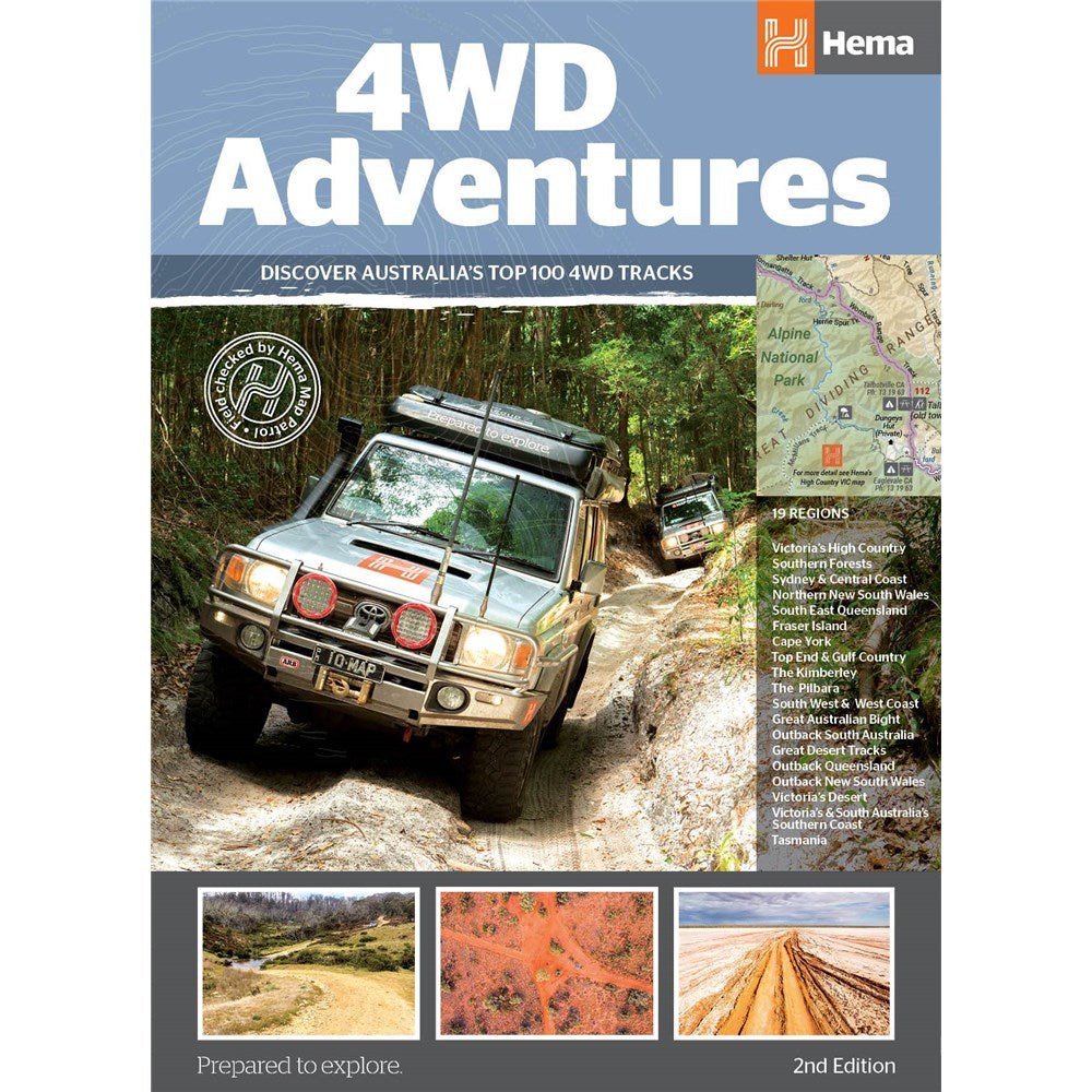 4WD Adventures Printed Book with HEMA Maps - 9781876413569
