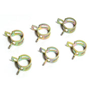 SAAS Pack of 6 Spring Hose Clamps - 6mm (1/4