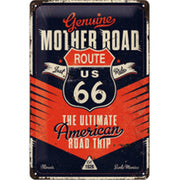 Nostalgic Art 20 x 30cm Metal Sign Route 66 The Mother Road - 5122314