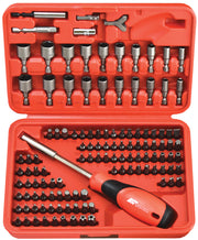 PKTool 122 Piece Bit Driver Set Including Hex, Star, Tamperproof Star, Clutch, Tri-Wing, Spanner, Spline and Square Bits - PT11981