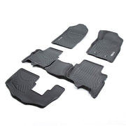 TruFit 3D to Suit 2015-2022 Ford Everest Maxtrac Tailor Made 3-Row Set of Heavy Duty Black Rubber Floor Mats - 3D-FEVE15WAGBKMAX  (Bulky Item - Freight Applies)