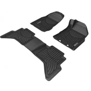 TruFit 3D to Suit Dual/Crew Cab 2012-2015 Holden Colorado Maxtrac Tailor Made Front and Rear Set of Heavy Duty Black Rubber Floor Mats - 3D-HCOL12P4BKMAX-H  (Bulky Item - Freight Applies)