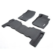 TruFit 3D to Suit Nissan Patrol GU Y61 Wagon 1998-2015 Maxtrac Tailor Made Front and Rear Set of Black Rubber Floor Mats - 3D-NPATGUP4BKMAX  (Bulky Item - Freight Applies)