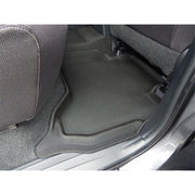 TruFit 3D to Suit October 2015 Onwards/8th Gen Toyota Hilux Dual/Crew Cab with Auto Transmission Only Kagu Tailor Made Front and Rear Black Rubber Floor Mats - 3D-THIL15AP4BK  (Bulky Item - Freight Applies)
