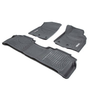 TruFit 3D to Suit 2013-2021 Toyota Land Cruiser 200 Series Altitude, VX and Sahara Only (Automatic Transmission Only) Maxtrac Front and Rear Black Rubber Floor Mats - 3D-TLC20013P4BKMAX (Bulky Item - Freight Applies)