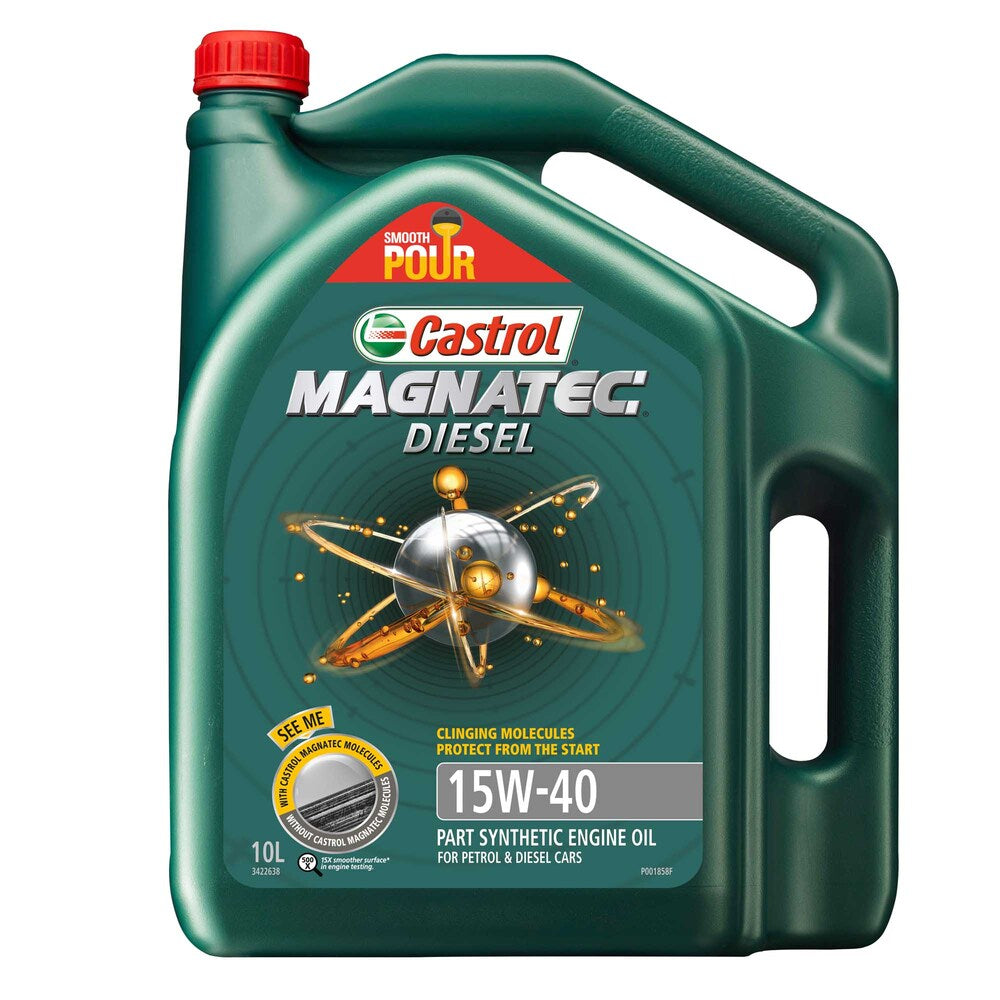 Castrol Magnatec Diesel Part Synthetic 15W-40 Engine Oil for Diesel and Petrol Engines - 10L - 3422638 (Pickup Only)