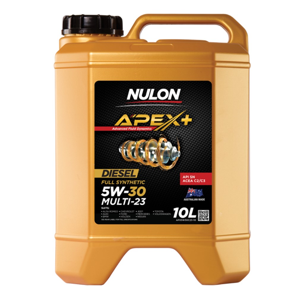 Nulon APX5W30C23-10 Apex+ 5W-30 Multi-23 Full Synthetic C2/C3 Diesel Engine Oil 10L