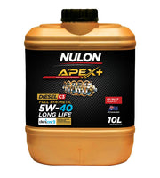 Nulon APX5W40D2-10 Apex+ 5W-40 Full Synthetic Long Life dexos2 SN/CF/C3 DPF Suitable Diesel Engine Oil 10L (Pickup Only)