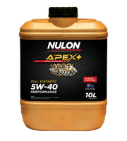 Nulon APX5W40-10 Apex+ 5W-40 Full Synthetic Performance Petrol and Diesel SN/CF Engine Oil 10L (Pickup Only)