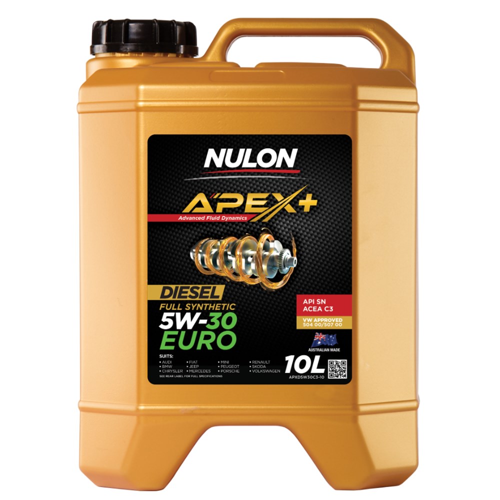 Nulon APXD5W30C3-10 Apex+ 5W-30 Euro Full Synthetic C3/SN Diesel and Petrol Engine Oil 10L (Pickup Only)