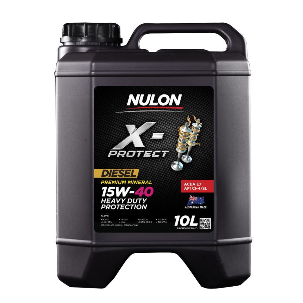 Nulon PROHD15W40-10 X-Protect 15W-40 Heavy Duty Protection Premium Mineral CI-4/SL/E7 Diesel Engine Oil 10L (Pickup Only)