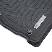 TruFit 3D to Suit 2017 Onwards MQ2 MR Mitsubishi Triton Dual/Crew Cab (Manual or Electric Seats) Maxtrac Heavy Duty Front and Rear Black Rubber Floor Mats - 3D-MITRI17P4BKMAX (*Bulky Item, Freight Charges Apply) (Bulky Item - Freight Applies)