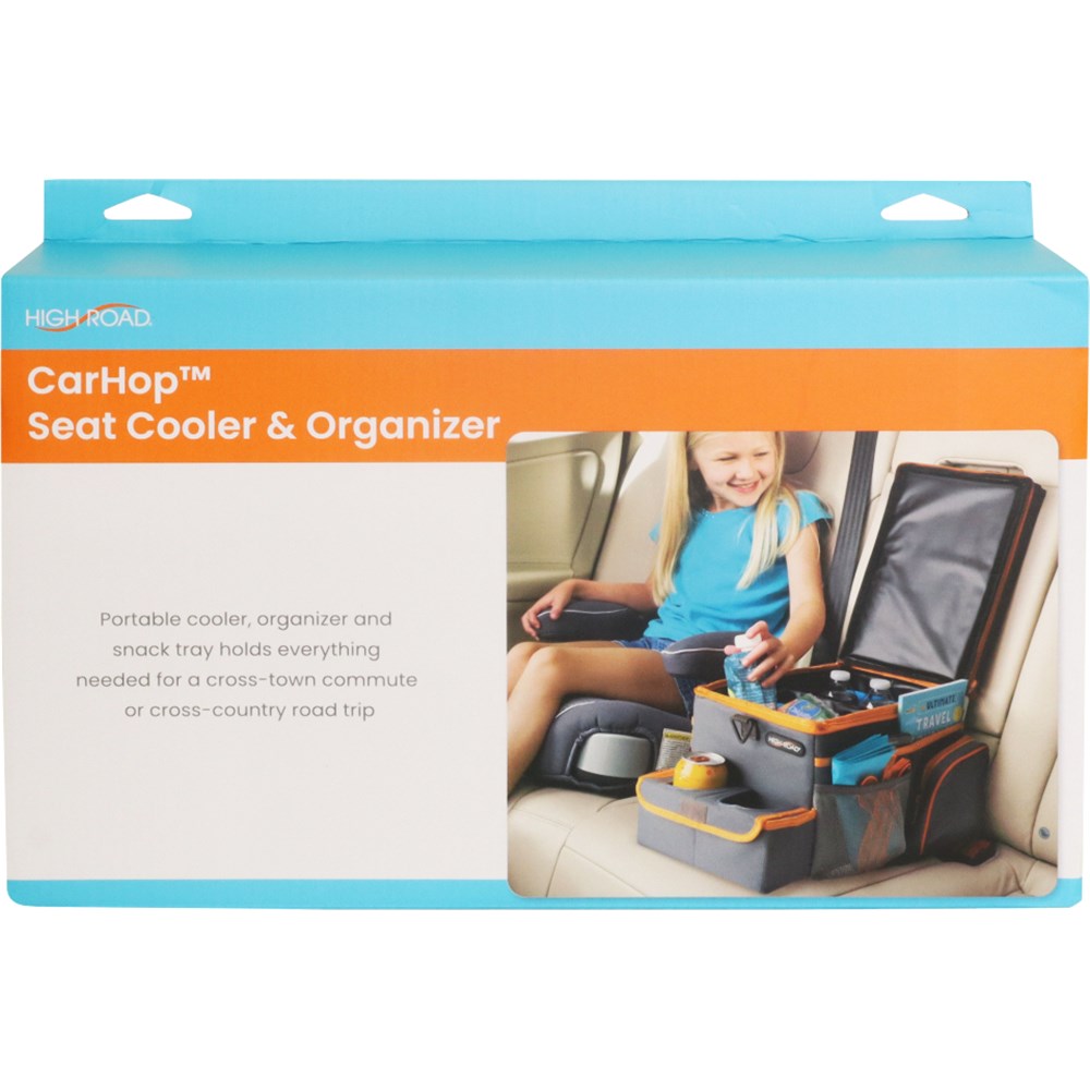 High Road Carhop(TM) Medium Seat Cooler and Organiser - Grey - HR-6224-GRY