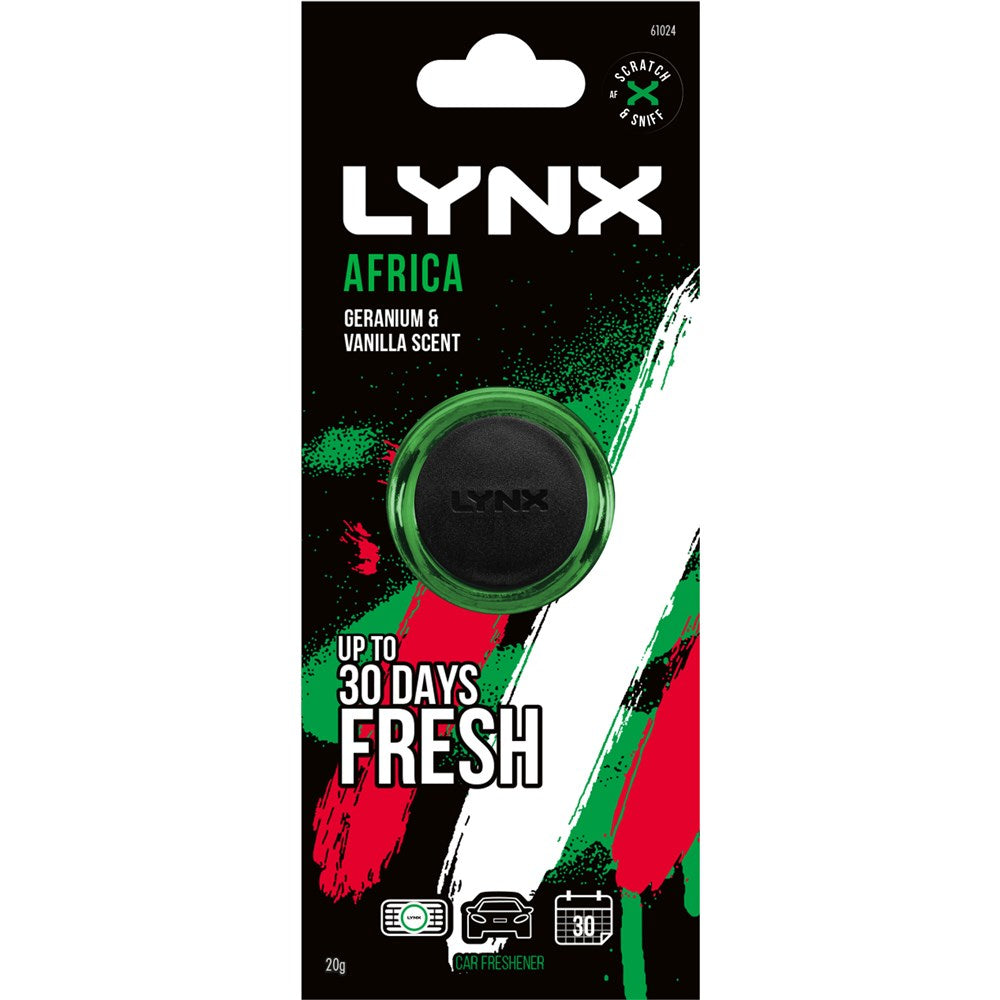 Lynx Mini Vent Air Freshener - Africa (Single) - E304189100