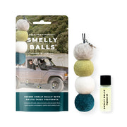 Smelly Balls Serene - Native Trees Fragrance Reusable Air Freshener Starter Set with Pouch - ARSBSSRTV