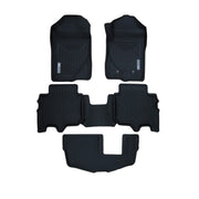 TruFit 3D to Suit 2022 Onwards Next Gen Ford Everest Maxtrac Tailor Made 3-Row Set of Heavy Duty Black Rubber Floor Mats - 3D-FEVE22WAGBKMAX  (Bulky Item - Freight Applies)