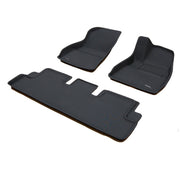 TruFit 3D to Suit 2017 Onwards Tesla Model 3 Kagu Tailor Made Front and Rear Set of Black Rubber Floor Mats - 3D-TLMD317P4BK  (Bulky Item - Freight Applies)