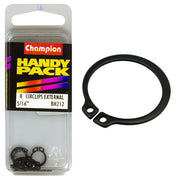 Champion Pack of 8 5/16 Steel External Shaft Circlips - BH212