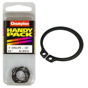 Champion Pack of 4 5/8 Steel External Shaft Circlips - BH216