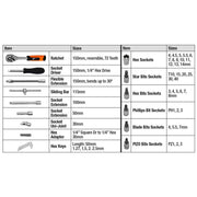 PKTool 46-Piece 1/4