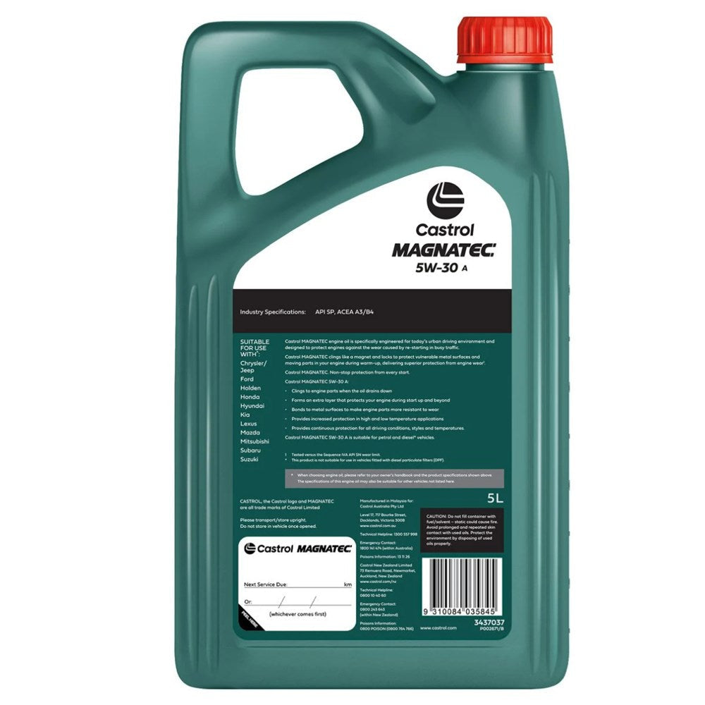 Castrol Magnatec 5W-30 (A) Full Synthetic A3/B4 SP Petrol and Diesel Engine Oil - 5L - 3437037  (Pickup Only)