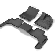 TruFit 3D to Suit Land Cruiser 300 Series - 3D-TLC30021P4BK Kagu Tailor Made Front and Rear Set of Black Rubber Floor Mats  (Bulky Item - Freight Applies)