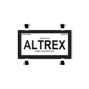 Altrex Ultimate Motorbike Black Number Plate Protector - without Lines - 9DMBNL