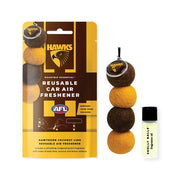 Smelly Balls Hawthorn Hawks Reusable Car Air Freshener Set - AFL445AH