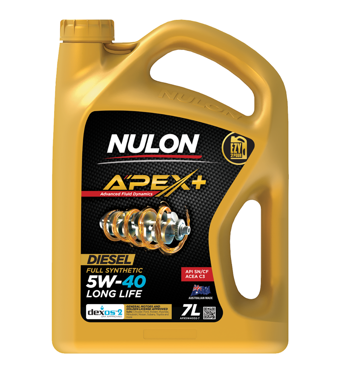 Nulon APX5W40D2-7 Diesel Full Synthetic Apex+ 5w-40 5W40 Engine Oil 7L (Bulky Item - Freight Applies)