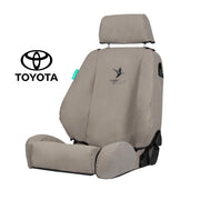 Black Duck Rear Seat Cover for 07/2012+ Toyota Landcruiser VDJ79 Series Double Cab - Grey Canvas - LC724CVGY