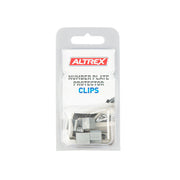 Altrex Number Plate Protector Push On Chrome Clips (4 Pack) - CU4C