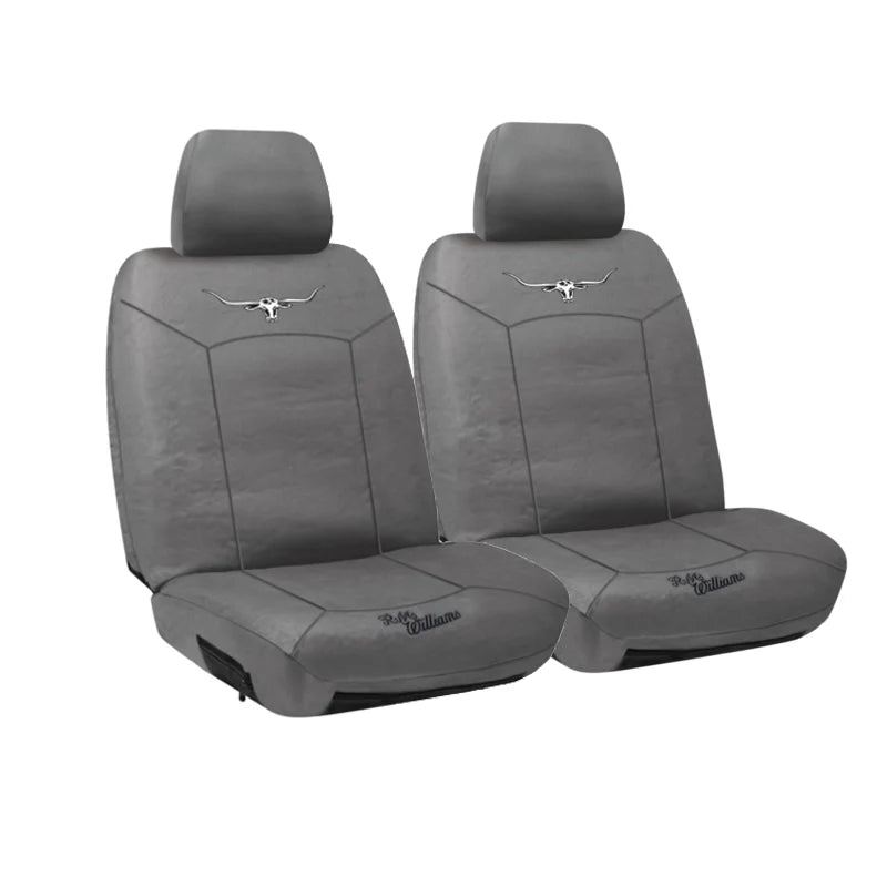 RM WiIlliams Canvas Seat Covers Grey Size 30 - CVRMW23BX-GRY30