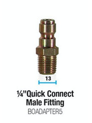 Bowden's Own Adapter - 1/4 Quick Connect Male Fitting - BOADAPTER5