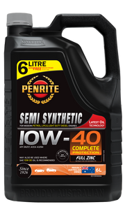 Penrite Semi Synthetic Engine Oil  10W-40 6L  - ED10W40006 (Pickup Only)