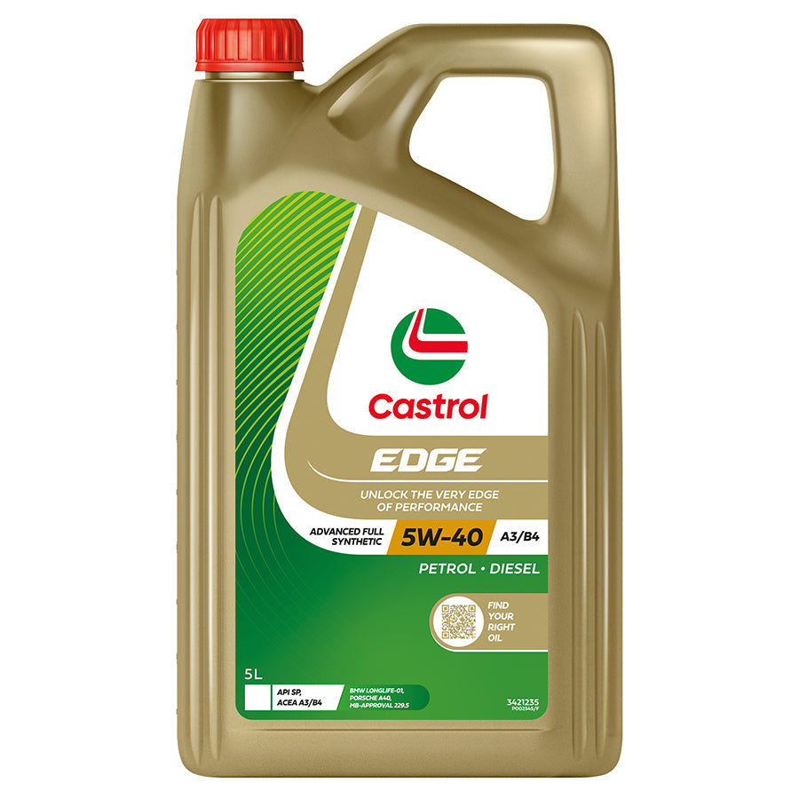 Castrol Edge 5W-40 Full Synthetic A3/B4 Engine Oil - 5L - 3421235 (Pickup Only)