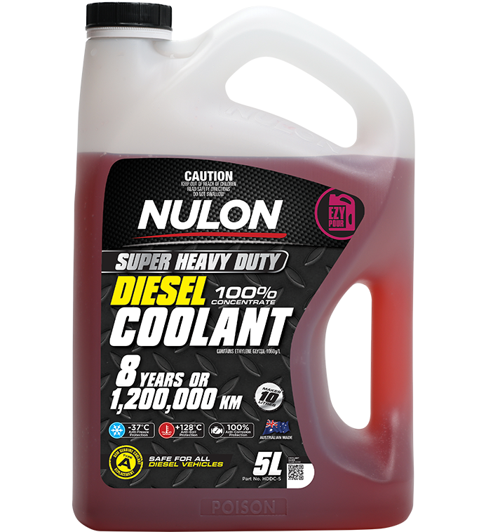 Nulon HDDC-5 Super Heavy Duty Diesel Coolant 100% Concentrate 5L (Bulky Item - Freight Applies)