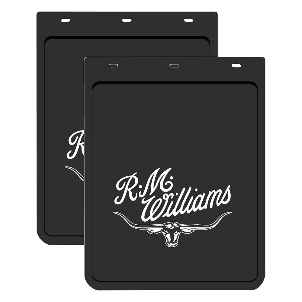 RM Williams Mud Flap Pair Black / White Size C - MDRMWC