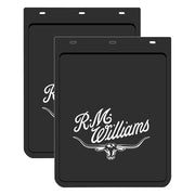 RM Williams Mud Flap Pair Black / White Size C - MDRMWC