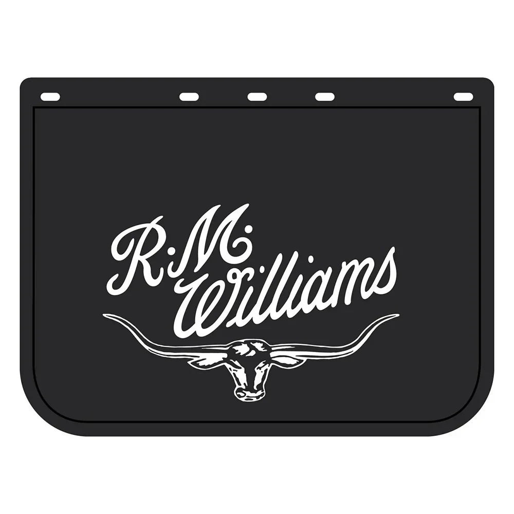 RM Williams Mud Flap Single Black / White Size D - MDRMWD